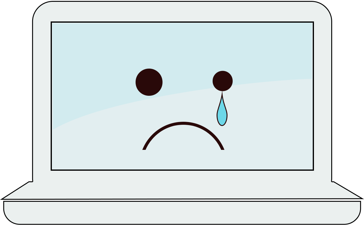 Sad computer